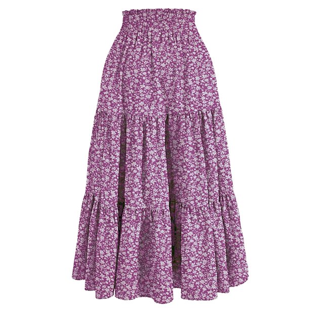 Jupe à Volants Superposés à Cordon Jupe Décontractée pour Printemps Été Vêtements pour Femmes