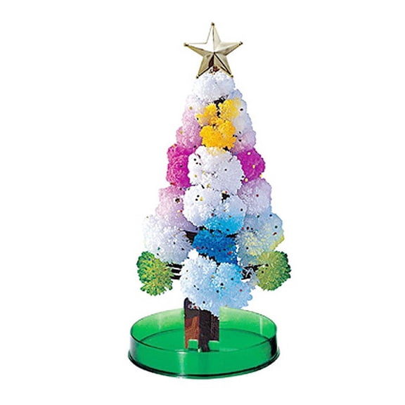 ToysYGift Growing Crystal Christmas Tree, Presents Novelty Kit for Kids Funny Educational and Party Toys, Kids DIY Arts and Crafts, Science Kits Feel The Growth of Xmas Ornaments
