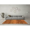 thumbnail image 3 of Ahgly Company Indoor Rectangle Abstract Orange Modern Area Rugs, 8' x 10', 3 of 4