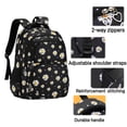 thumbnail image 5 of 3-Piece Backpack Set,Large Capacity Daisy Print Backpack with Insulated Lunch Bag & Pencil Pouch,Waterproof with Laptop Compartment & Side Pocket, 5 of 8