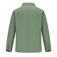 thumbnail image 5 of Maoxin Men's Coats and Jackets Men's Fashion Casual Trend-breasted Solid Color Long-sleeved Hoodless Casual Coat/jacket Green M, 5 of 6