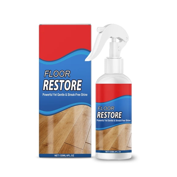 Floor Restorer & Polish for Wood, Laminate & Vinyl, 5oz Revitalizer for Scratches & Shine, Fast-Drying & Streak-Free for High-Traffic Areas