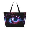 thumbnail image 2 of KLL v Print Large Beach Tote Bag Women Waterproof Sandproof Zipper Beach Tote Bag for Pool Gym Grocery Travel with Wet Pocket, 2 of 7