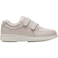 thumbnail image 2 of Women's Hush Puppies Power Walker II Two Strap Sneaker Dove Full Grain Leather 6.5 M, 2 of 6