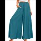 thumbnail image 1 of Pantalones Casuales de Cintura Alta para Mujer, de Color Liso, Largos y Anchos, con Bolsillos, para y Otoño. Azul y Verde XL, 1 of 8