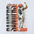 thumbnail image 4 of Men's Shedeur Sanders White Cleveland Browns Celebration T-Shirt, 4 of 4