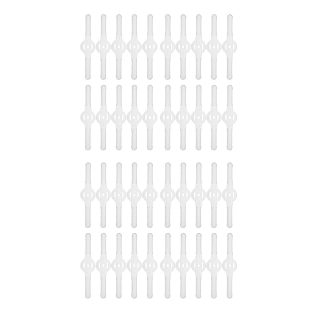 40 Piezas Cuchillas de Plástico para Cortadora de Césped, Accesorios para Cortadora de Césped