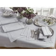 thumbnail image 2 of SARO 6302.GY90S 90 in. Square Classic Hemstitch Border Tablecloth  Grey, 2 of 4