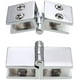 thumbnail image 3 of 4 bisagras para puerta de vidrio, bisagra de clip para muebles de cocina, vitrina, ducha, soporte de cobre de 180 grados para esquina de puerta de armario o, 3 of 4