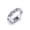 White Gold Plated, variant on Vintage Inspired Gold Plated Copper Ring with Sterling Silver Inlay and Leaf Design for Women