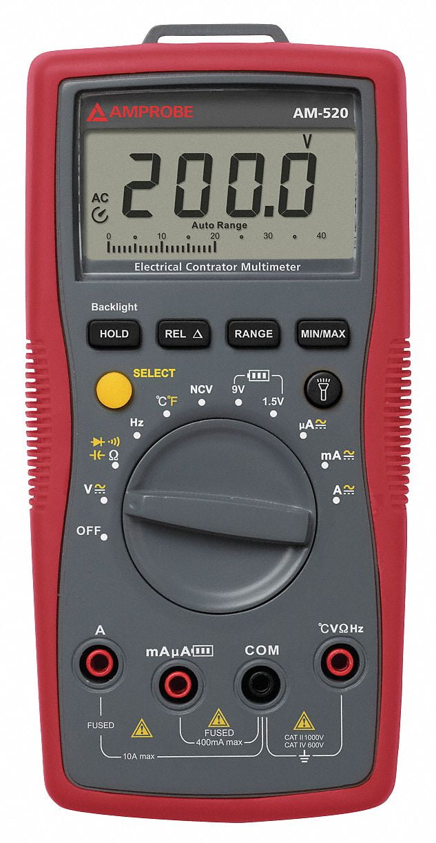 750V Amprobe Digital Multimeter 10A 40 MOhms 750V Amprobe Digital Multimeter 10A 40 MOhms