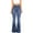 Sky Blue, variant on Boot-Cut Pants for Women Fashion Fall Winter Long Trousers High-waist Teenagers Classic Denim Buttons Skinny Comfy Lounge Casual Solid Color Pocket Blue XL