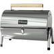 thumbnail image 5 of Asador Carbon Portátil Tipo Barril Cromado 2 Parrillas 42x35 Plateado Houzer, 5 of 7