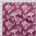 thumbnail image 3 of oneOone Silk Tabby Dark Magenta Fabric Florals Fabric For Sewing Printed Craft Fabric By The Yard 42 Inch Wide-0LA, 3 of 4