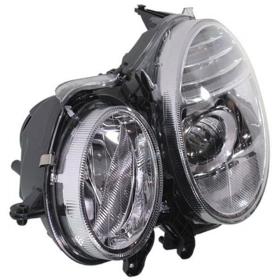 Headlight Compatible With 2007-2009 Mercedes Benz E550 E63 AMG Left Driver Halogen With bulb(s)