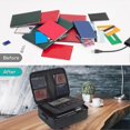 thumbnail image 2 of Fireproof Document Bag With Lock Home Office Travel Fireproof And Waterproof Safety Box Portable, 2 of 5