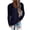 Dark Blue, variant on UAMVSH Hoodies for Women Comfy Button Long Sleeve Drawstring Hooded Sweatshirts Trendy Knitted Ribbed Casual Pullover Tops(X-Large,Orange)
