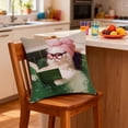 thumbnail image 4 of JoyMoreHome Cute Funny Cat Pattern Throw Pillow Cover with Hidden Zipper, 18x18 Inch Soft Durable Pillowcase for Livingroom, Sofa, Bedroom, Office, 4 of 6