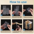 thumbnail image 4 of Uxcell 5 Pcs Cajas de Regalo Transparentes, Cajas de 90x90x90mm para Fiestas con Cinta Dorada y Etiqueta en Blanco, 4 of 6