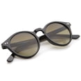 thumbnail image 5 of zeroUV - Classic Horn Rimmed Keyhole Nose Bridge P3 Round Sunglasses 46mm - 46mm, 5 of 5