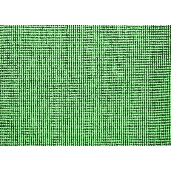 Ahgly Company Indoor Rectangle Abstract Emerald Green Contemporary Area Rugs, 2' x 5'