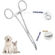 thumbnail image 5 of Extractor de pelo de orejas/nariz para mascotas, recto y curvo, dentado completo, fórceps de bloqueo de hemostato doméstico de acero inoxidable, herramienta profesional para el cuidado de ma, 5 of 5