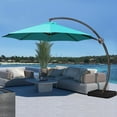 thumbnail image 5 of MEJO INC 11 ft.Aluminum Curvy Cantilever Offset Hanging Patio Umbrella With Sandbag Base Pacific Blue, 5 of 5