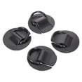 thumbnail image 1 of 2x4x D Anillos Parche PVC Cubierta Accesorios Cordón Hebillas Para Barco Bote Tabla De Surf Negro, 1 of 8