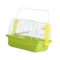 thumbnail image 4 of Jaula de pájaro casa de mascotas jaula portátil al aire libre con mango de transporte jaula para pájaros para loro cacatina conures lo tortebirds, 4 of 9