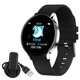 thumbnail image 1 of Monitor de frecuencia cardíaca de ejercicio de pulsera inteligente Bluetooth de 1,3 pulgadas (negro plateado), 1 of 8
