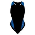 thumbnail image 3 of Dolfin Ocean Panel Performance One-Piece Swimsuit in Black/Royal, 28 (Women, Juniors), 3 of 4
