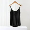 thumbnail image 4 of Scyoekwg Tank Tops for Women Sleeveless Cami Top with Built in Bras Shelf Bra Padded Shirt Casual Tank Tops Loose Comfy Camis (Black,L）, 4 of 5