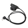thumbnail image 1 of PTT Adapter, Headset Adapter PU High Toughness Clear Sound  for Microphone, 1 of 7