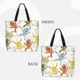 thumbnail image 2 of Zufioo Cartoon Monkey Print Large Capacity Single Shoulder Convenient Bag, 19.6x15.7 Inch Zipper Shopping Bag Handbag, Suitable for Shopping, School and Work, 2 of 7