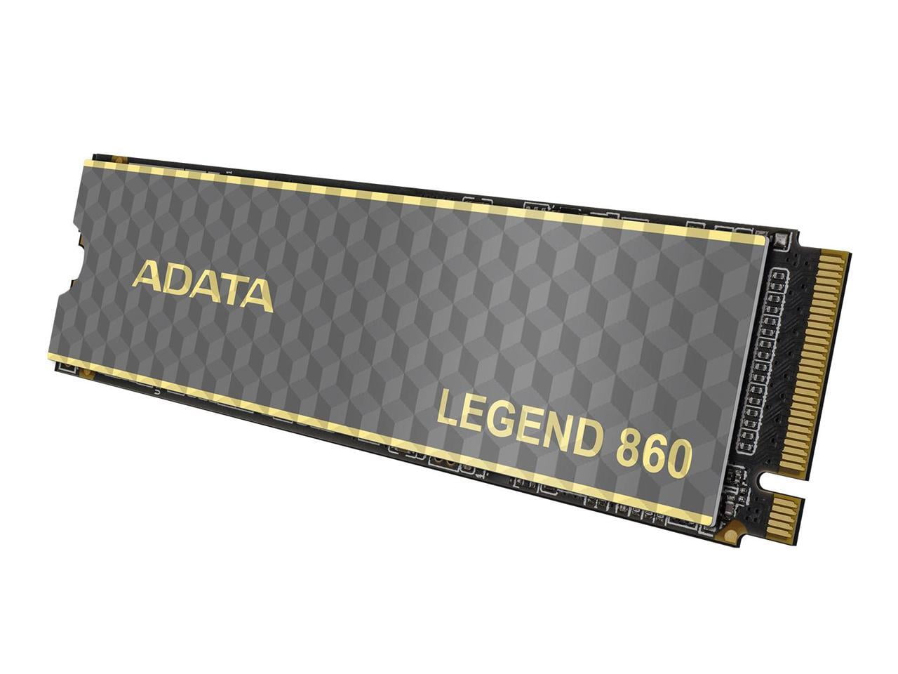 Adata LEGEND 860 SLEG-860-1000GCS 1000 GB Solid State Drive - M.2 2280 Internal - PCI Express NVMe (PCI Express NVMe 4.0 x4) - Notebook, Desktop PC, Gaming Console Device Supported - 320 TB TBW