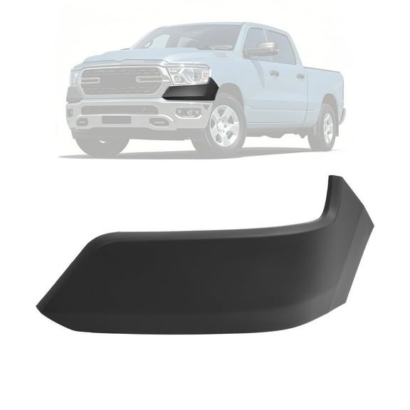 KOJEM Left Front Bumper Filler Panel Kit Compatible with 2019-2024 Ram 1500 Driver & Passenger Side Upper Bumper End