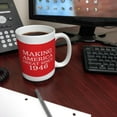 thumbnail image 4 of ThisWear 80th Birthday Gifts for All Making America Great Since 1946 Funny Birthday Coffee Mug 15oz Ceramic Coffee Mug with Handle Red, 4 of 8
