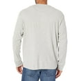 thumbnail image 2 of Wrangler Authentics Men's Long Sleeve Waffle Henley, Light Heather Gray, Medium, 2 of 4