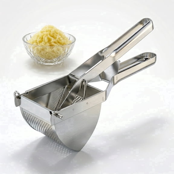 Potato Ricer Stainless Steel, Ricer for Mashed Potatoes Large 22oz, Heavy Duty Potato Masher Stainless Steel for Kitchen Home Cooking Meal Prep, 1 Pack
