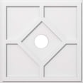 thumbnail image 2 of Ekena Millwork CMP24EY-04000 24 Po OD x 4 Po ID Carré Embry Architecture Grade PVC Contemporain Médaillon de Plafond, 2 of 4