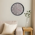 thumbnail image 4 of Reloj De Pared Análogo Steiner 30 Cm Fondo Diseño Tejido Gris, 4 of 4