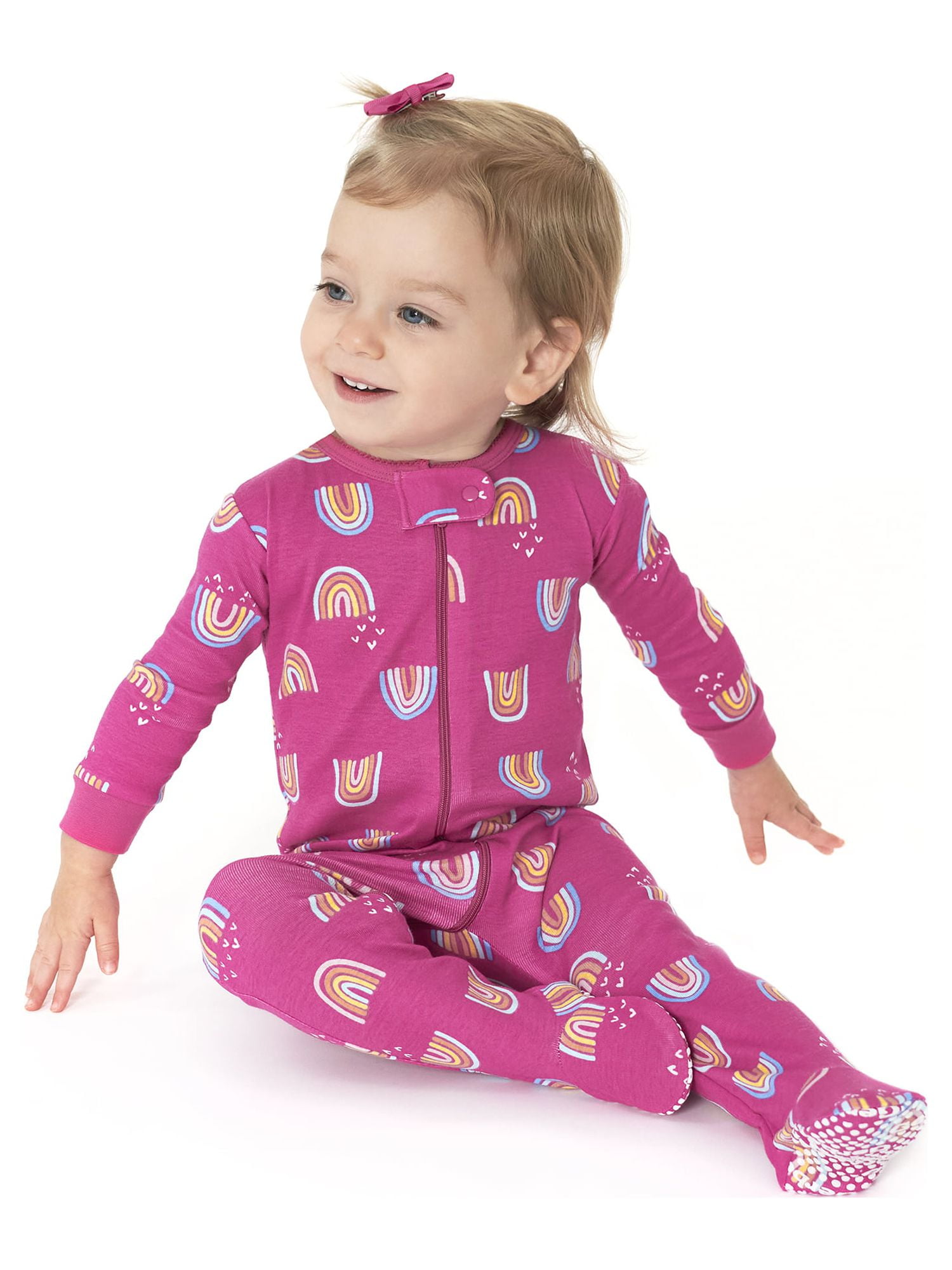 Gerber Baby & Toddler Neutral Snug Fit Footed Cotton Pajamas, 4-Pack, Sizes 0/3 Months-5T