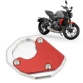 thumbnail image 4 of Side Stand Extension Pad, Wear Resistant Kickstand Enlarger Aluminium Alloy Red High Strength Secure Support  Replacement For  660 2021+ For Motorcycle, 4 of 8
