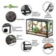 thumbnail image 4 of REPTI ZOO Terrario de Vidrio para Reptiles, Extra Grande Doble Puerta Frontal, 103 Lt 76cm X 30cm X 45cm, Acua Terrario de Cristal, Reptile Enclosure Knock-Down, Terrario Reptiles REPTI ZOO Terrario Knock down RK, 4 of 11