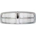 thumbnail image 3 of Garage-Pro Grille Compatible with 2002-2005 Dodge Ram 1500 and 2003-2005 Dodge Ram 2500 / Ram 3500 Horizontal Bar Insert Plastic Chrome Shell and Insert New Body Style, 3 of 4