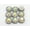 Clear AB+Silver, variant on U8MO 50 Metal Bling Crystal Rhinestone Pearl Flatback Buttons Wedding Embellishment-Clear+Silver
