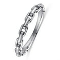 thumbnail image 2 of VAKKI 925 Sterling Silver Womens Chain Link Rings Simple Rings Vintage Statement Stacking Rings Size 5-9, 2 of 5