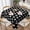 Elegant Black White, variant on Monogrammed Pink Chevron Striped Pattern Soft Tablecloth Square Dinng Table Covers for Kitchen & Table Linens 60" x 60"