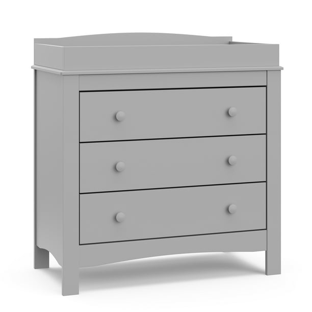 Graco Noah Drawer Changing Table Dresser By Graco, Pebble Gray Graco Pebble Grey Changing