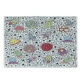 thumbnail image 1 of Doodle Cutting Board, Continuous Outer Space Themed Pattern with Planets Rockets and Aliens, Decorative Tempered Glass Cutting and Serving Board, in 3 Sizes, by Ambesonne, 1 of 2